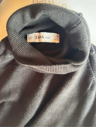 Jersey Zara cuello alto negro