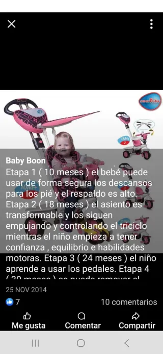 Triciclo Smartrike para bebé