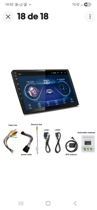 Radio Coche Android  WiFi GPS pantalla 10,9 pulgad