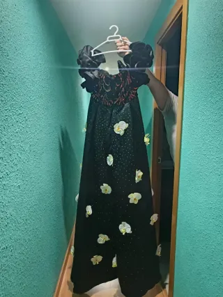 Vestido negro fiesta lentejuelas