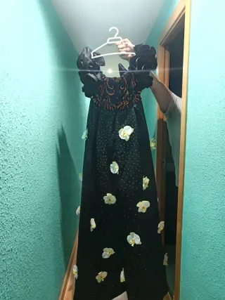 Vestido negro fiesta lentejuelas