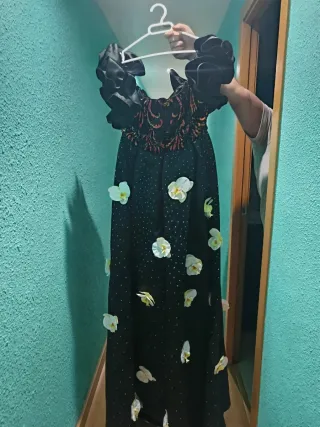 Vestido negro fiesta lentejuelas