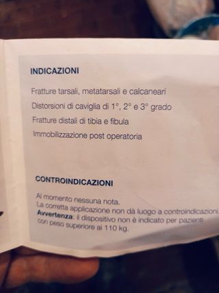 Tutore a Gambaletto - caviglia, piede e tibia