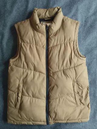 Chaleco Mango Kids Acolchado Full Zip Camel 11/12