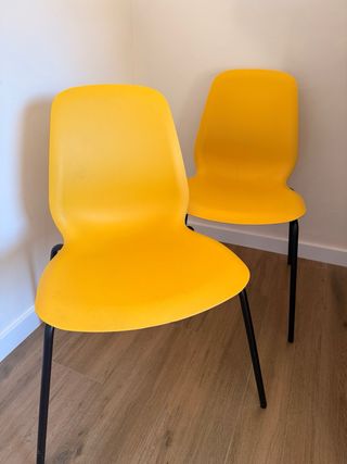 Sillas IKEA LEIFARNE (2uds) groc ESCUCHO OFERTAS