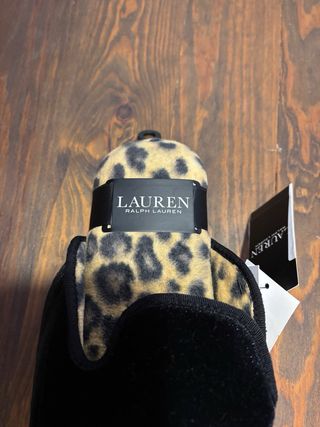 Zapatillas pantunflas polar leopardo Ralph Lauren