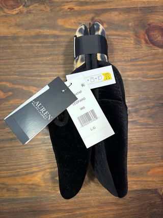 Zapatillas pantunflas polar leopardo Ralph Lauren