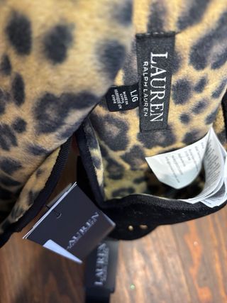 Zapatillas pantunflas polar leopardo Ralph Lauren