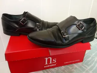 Zapatos de vestir hombre hebillas talla 40