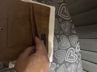 Cartera Biba Marrón Cuero Trenzado