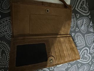 Cartera Biba Marrón Cuero Trenzado