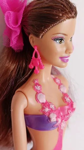 Barbie Sirena Morada y Rosa