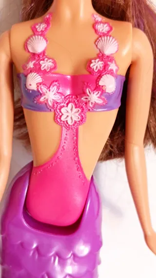Barbie Sirena Morada y Rosa