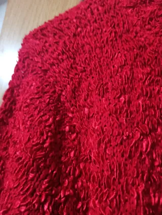 Chaqueta roja Nova con botones y bolsillos