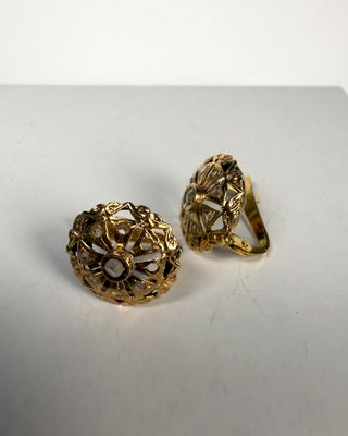 Pendientes Oro 18k Antiguos con Circonitas