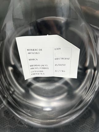 Lavadora Electrolux 7KG TIMECARE