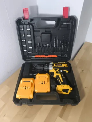 Taladro Atornillador Inalámbrico + Accesorios