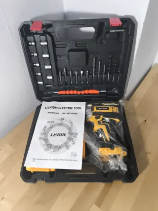 Taladro Atornillador Inalámbrico + Accesorios