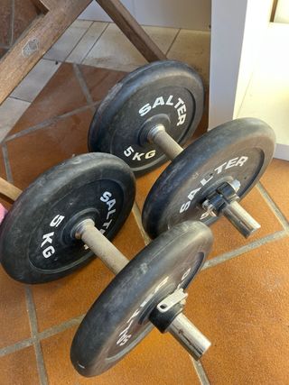 Juego de pesas Salter 10kg, 2 paresdiscos adaptble