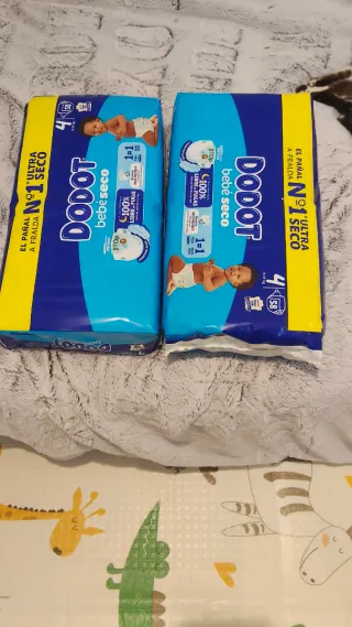 Dodot Bebé Seco Talla 4 (9-14 kg) 2 paquetes