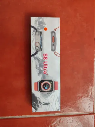 Reloj S8 Ultra Plata y Naranja