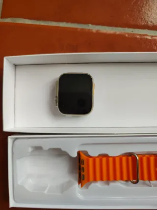 Reloj S8 Ultra Plata y Naranja