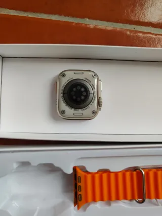 Reloj S8 Ultra Plata y Naranja