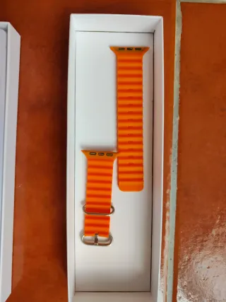 Reloj S8 Ultra Plata y Naranja