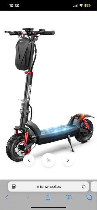 Patinete eléctrico con luces LED