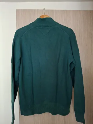 Tommy Hilfiger Sudadera Verde Talla M Premium Cott