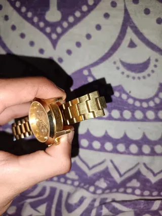 Reloj Massimo Dutti Mujer Dorado y Blanco