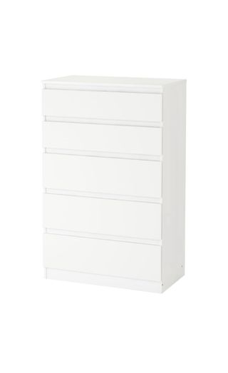 Cómoda 5 cajones blanca IKEA 70x112cm