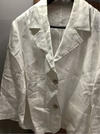 Giacca 100% Lino Tg. 50 Bianca