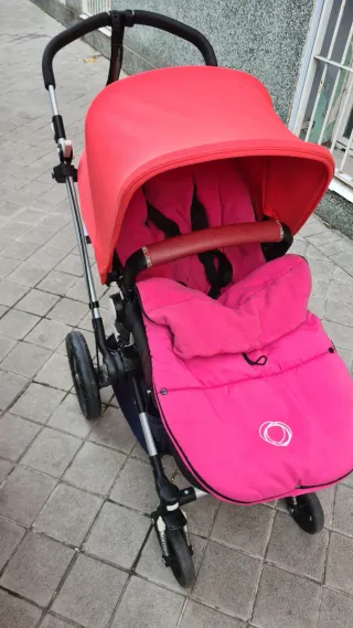 Carrito Bugaboo Rojo y Rosa