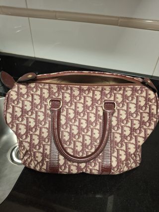 Bolso Marrón y Beige