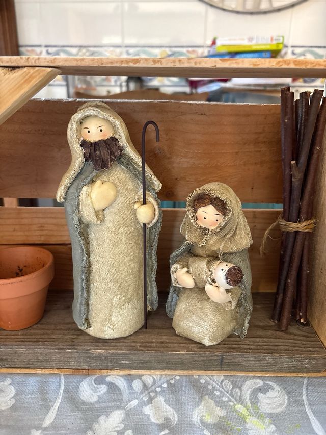 Belén de cerámica artesanal