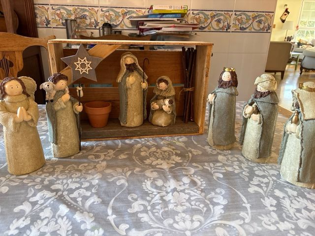 Belén de cerámica artesanal