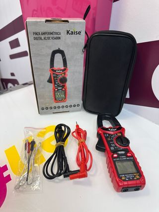 Pinza Amperimétrica Digital Kaise KS400N