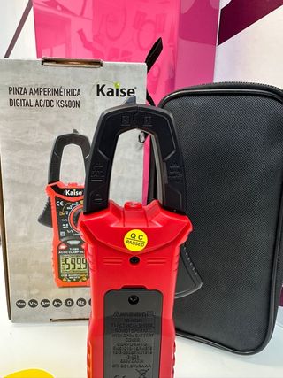 Pinza Amperimétrica Digital Kaise KS400N