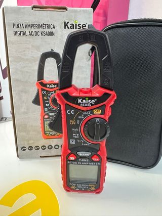 Pinza Amperimétrica Digital Kaise KS400N