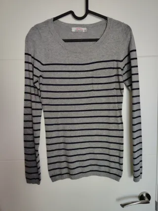 Jersey rayas gris Clockhouse Talla XS