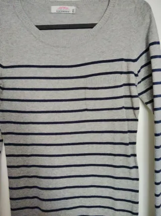 Jersey rayas gris Clockhouse Talla XS
