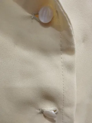 Blusa vintage amarilla hecha a mano