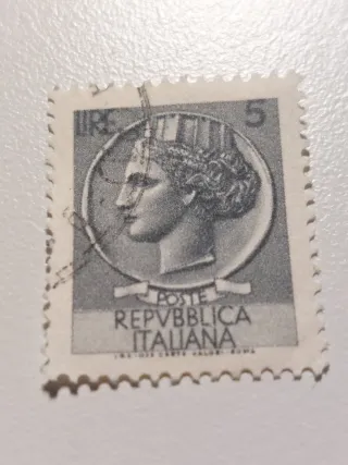 Francobolli Lire Rep Italiana serie Siracusana