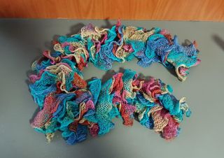 Bufanda de red multicolor