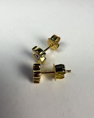 Pendientes Tous Oso Diamantes 14K Oro