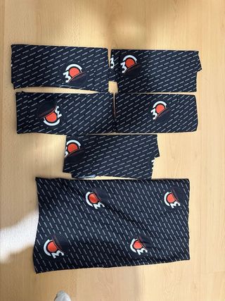 Pack Pasamontañas Negro, azules, blanco y rojo