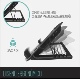 Ventilador base de refrigeración portátil nueva