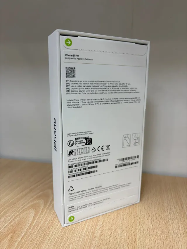 iPhone 17 Pro 256GB Azul Novo