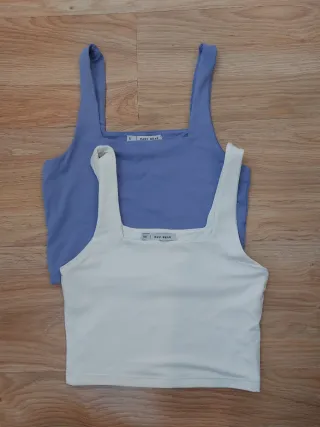 Conjunto 2 Tops Cortos Mujer